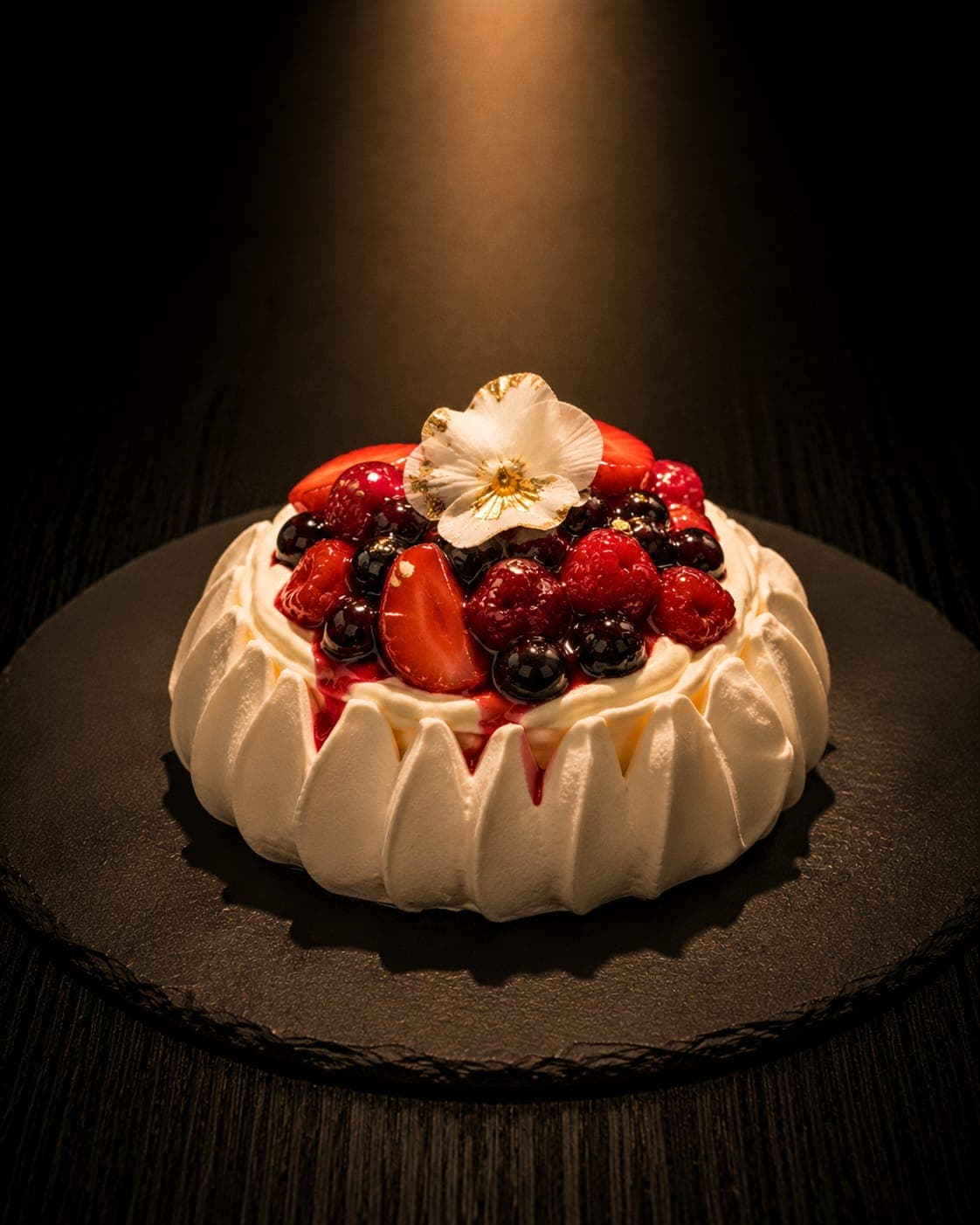 Champagne Berry Pavlova