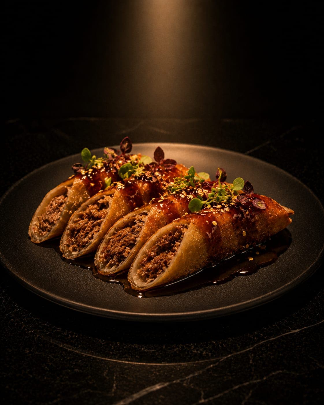 Crispy Duck Confit Rolls